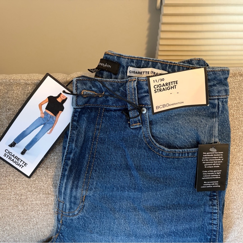 New BCBGeneration Blue High-Rise Women's Jeans denim